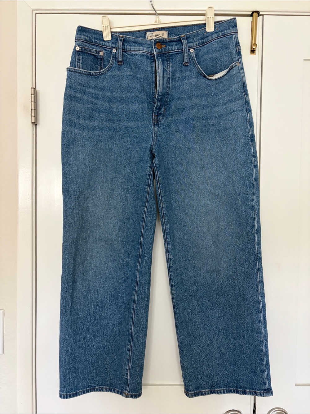 Madewell Women's Straight-Leg Blue Denim Jeans